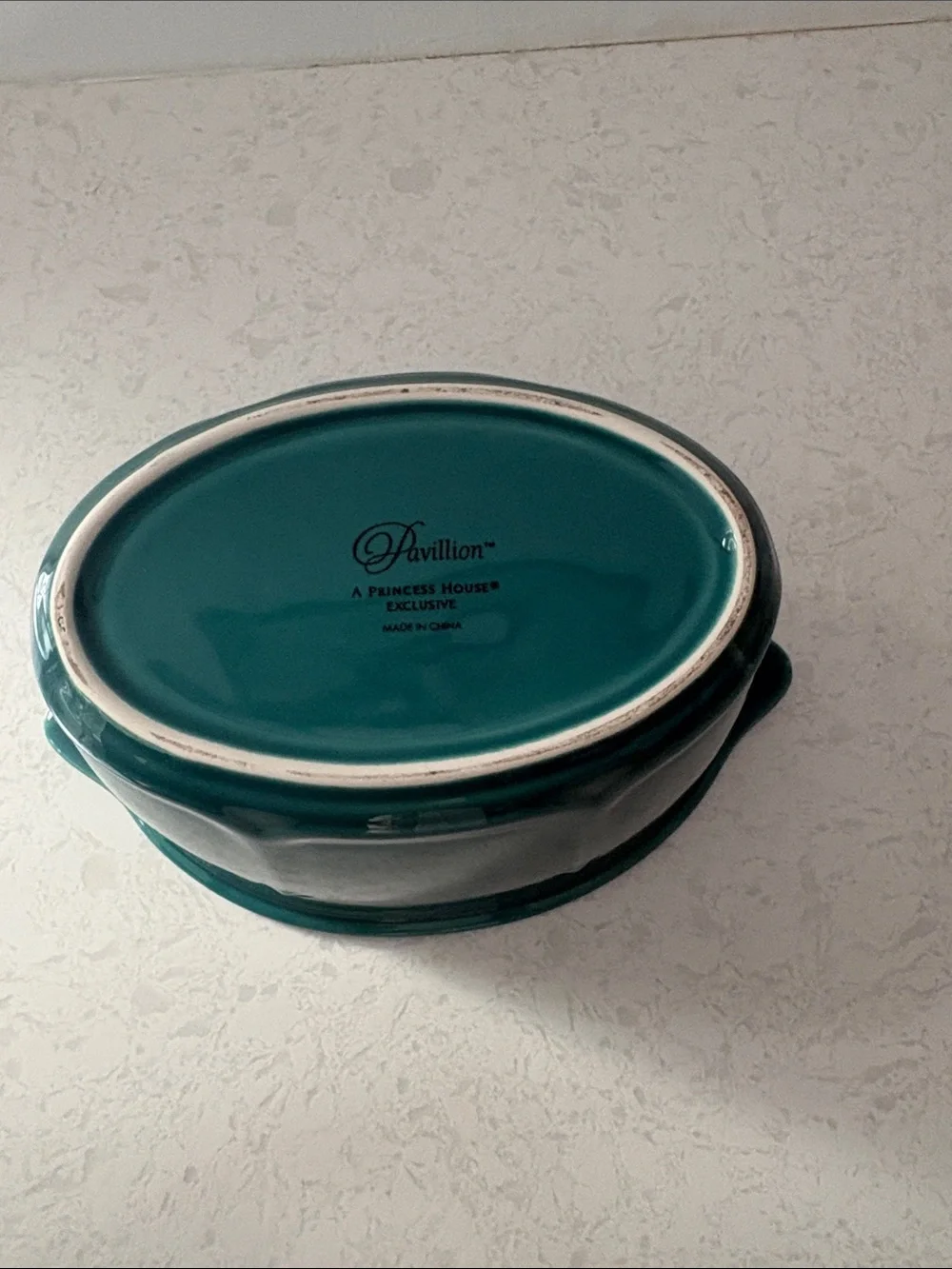 Princess House Ceramic Teal Casserole Baking Dish Replacement Piece